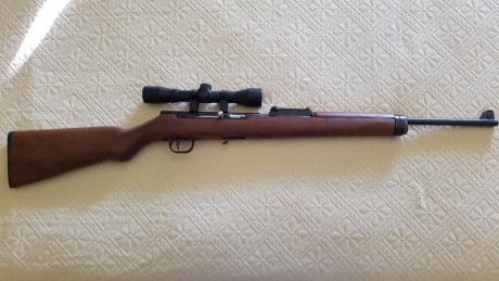 Vendo carabina Norinco JW14 calibre 22LR. Semiautomática con cargador extraíble. Vendo con visor 4x32 02