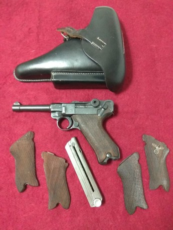 Vendo Luger P.08 de 1.937 con numeros coincidentes toda excepto el cargador. Agrupa muy bien, a 25, 50 02
