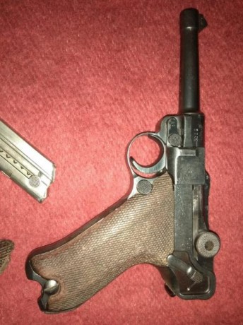 Vendo Luger P.08 de 1.937 con numeros coincidentes toda excepto el cargador. Agrupa muy bien, a 25, 50 00