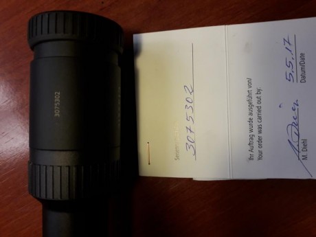 Vendo visor Zeiss Diavari T+ Clasic zoom de 3x12x56, alguna marca en la zona de las anillas, esta revisado 01