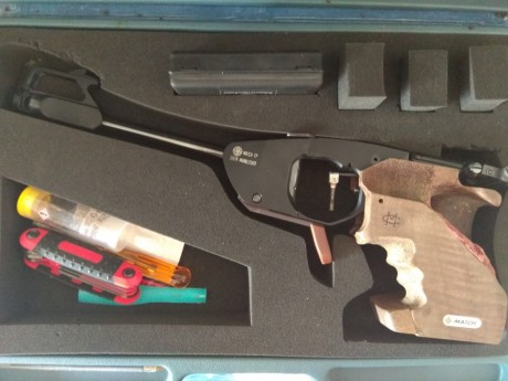 Vendo STEYR FP Match 22LR.

Pistola de modadlidad libre. Adquirida a un compañero de mi club. Cacha retocada. 02