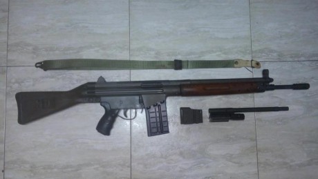 Hola.
Se vende Cetme C , guiado en D , muy pocos disparos , estado muy bueno ,se entrega con correa , 00