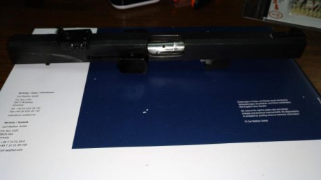 Pues lo dicho, vendo mi pistola Walther GSP con los carros del calibre  .22 corto    y .32,  con 2 disparadores, 32