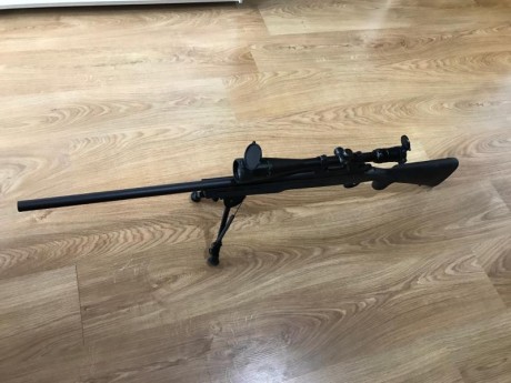 Se vende Remington 700 SPS varmint, calibre .308 win.

Incluye todo lo que se ve en las fotos:

Visor 02