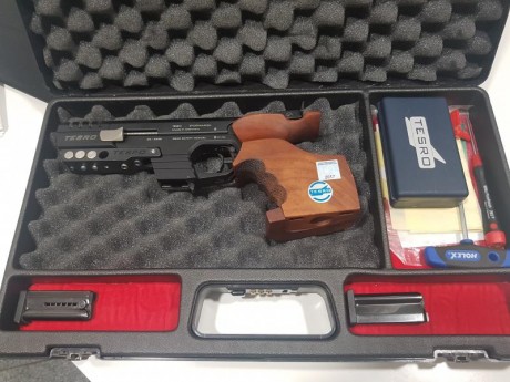 Vendo pistola Tesro TS 22 3, està perfecta, especial para tiro olímpico, es una máquina de hacer 10.

Precio 00