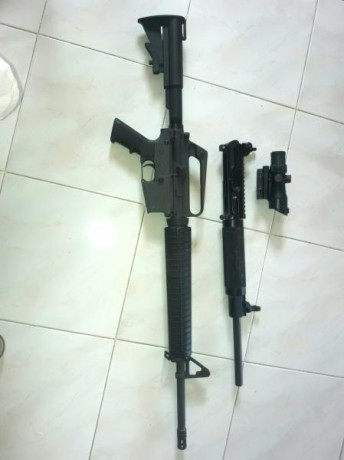 Vendo AR15 marca Colt modelo Sporter II en calibre 222. Lleva la conversion CZ del calibre 22 que es la 00