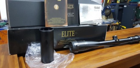 Vendo Bushnell Élite en muy buen estado, con su caja, superpreciso y fiable . Tiene retícula fina de tiro. 01
