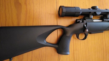 Muy buenas:
Pongo a la venta rifle Sabatti con culata thumbhole en calibre 222rem.
Tiene cañón de 40cm.
Ha 01
