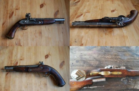 Buenas. Vendo estas pistolas de pedernal, en AE y calibre 44 (más fotos en sucesivos mensajes):

1ª: La 21