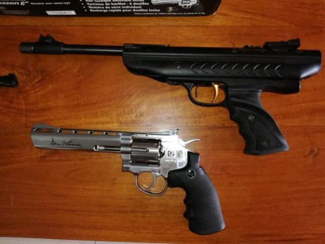 Vendo dos pistolas de aire comprimido,una es la hatsan modelo 25 supercharges vortex,no es de muelle es 00