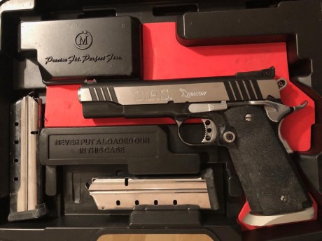 Se vende sps Falcón 1911 por cambio de modalidad, se entrega con su maleta y dos cargadores de 10 cartuchos 01