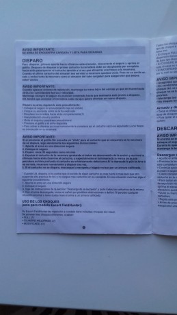 Me pide un amigo que le anuncie la siguiente arma, comprada hace años  y que nunca ha utilizado, por no 10