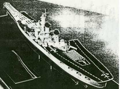 Nunca se fabricaron los "cruceros portaaviones", pero en el caso que si existiesen, no serian 71