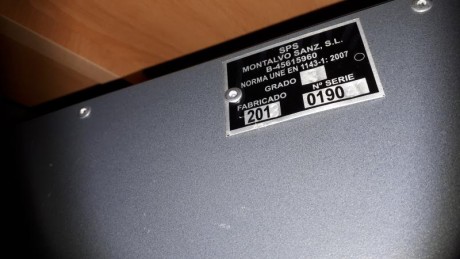 Hola a todos vendo armero sps grado 3 homologación 2007, pido por el 350 euros. Este esta en Barcelóna. 00