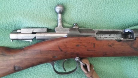 veterano fusil aleman Mauser modelo 1871.
Cal43 Mauser en perfecto estado de tiro y gran precisión a 100mts.Las 12