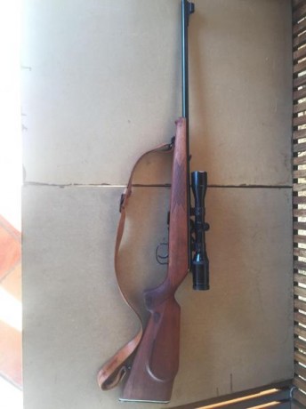 Vendo Carabina Anschutz del 22 modelo 1416 con un cargador , bases weaver y visor Swarovki Habicht Nova 02