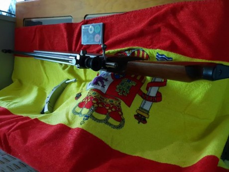 Vendo carabina cañon pesado 22lr schultz & larsen , disparador al pelo,  asi como tunel delantero 130