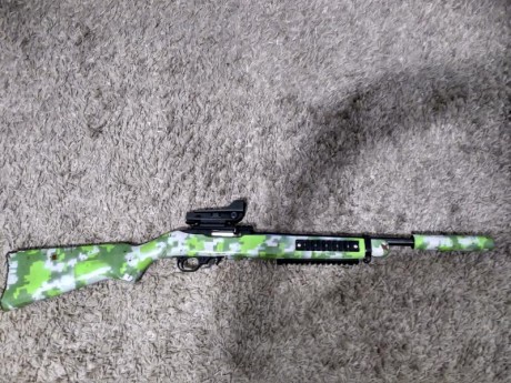 Buenas, vendo carabina marca Ruger modelo 10/22 semiautomática, de las mejores en su categoría, tuneada, 10