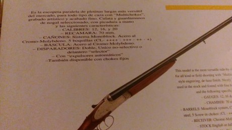Hola, he comprado esta paralela Zabala Hermanos pero no he podido averiguar el modelo y características. 31