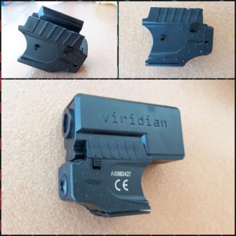 Láser para pistola Walther P22 del 22LR. Tiene una modificación del anterior propietario para adaptarlo 00