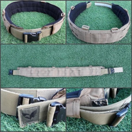 Cinturon MOLLE modelo "War Belt" de ATS Tactical y cinturón interior modelo "Duty Belt" 00