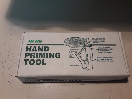 Buenas, se ofrece empistonador manual de RCBS casi sin uso.
Vale tanto para pistón pequeño, como para 01