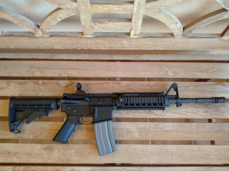 Vendo rifle Sabre Defence XR-15 de calibre 222 y cañon de 14.5 pulgadas. El rifle está como nuevo, el 02