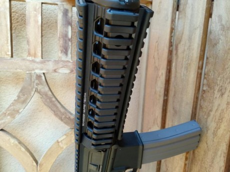 Vendo rifle Sabre Defence XR-15 de calibre 222 y cañon de 14.5 pulgadas. El rifle está como nuevo, el 00