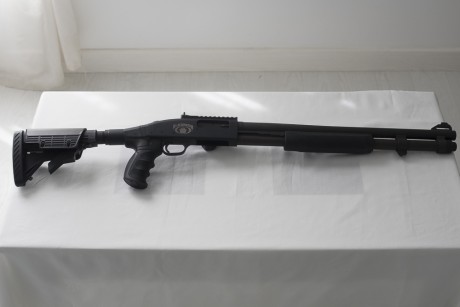 VENDIDA


Hola,

Pongo en venta mi escopeta  Mossberg 590A1 Blackwater .
Tiene sustituida la culata por 01