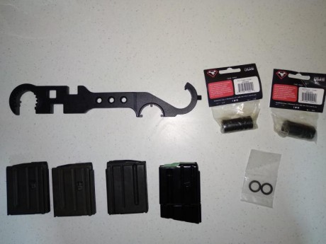 Vendo rifle Sabre Defence XR-15 de calibre 222 y cañon de 14.5 pulgadas. El rifle está como nuevo, el 22