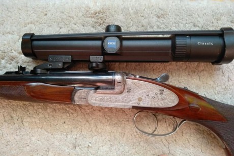 Calibre 9. 3x74. 
Visor Zeiss Diavari 1-4x24. 
Funda cuero. 
Funda visor. 
Valoración conjunto 3. 500€44
Impecable 00