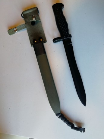Hola a todos.
Vendo bayoneta de Cetme C . Nueva, de arsenal. 49 € + portes.
Un saludo.

    Gurney 00