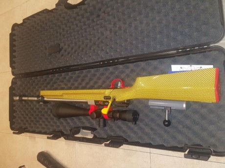 Buenas, se vende carabina 22lr Grünig elMiger R3 , visor Sightron S3 10x50x60,seleccionado cañon-acción 01