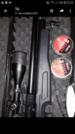 Hola vendo carabina Vulcan táctica calibre 6.35 comprada en octubre de 2017 usada unos 200 tiros la entregó 11