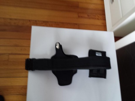 Funda, portacargador doble y cinturón táctico para colt 1911 y dos cargadores. Va como un guante, nylon 01