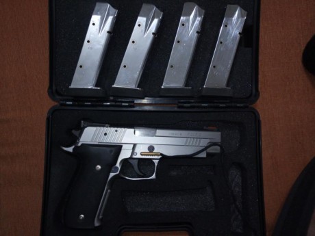 Buenas.. me quito la Sig sauer p226 xfive. Perfecto estado dos cachas, original y de goma. Punto de mira 01