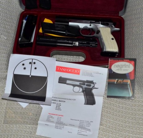 Por dejar el tiro, un amigo me encarga la venta de una Tanfoglio Ultra Match y carro del 22 Lr, incluye 01