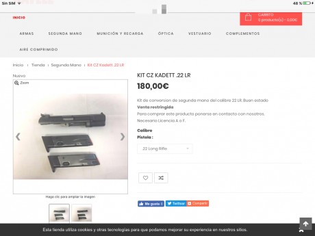 Vendo  carro del 22 para CZ 75B. Con dos cargadores. Por mi parte prácticamente sin uso, por parte del 160