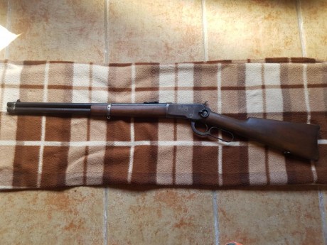 VENDIDO

Vendo/cambio Winchester modelo 1892 en calibre 44-40. 
Guiado en D.
Se fabrico en el año 1918 01