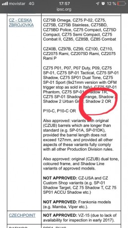 Buenas, alguien sabe si van a importar a ESPAÑA este modelo? Es una Shadow 2 con tapa para visor

https://www.czub.cz/en/produkty/pistole/competition/cz-shadow-2-or.html 70