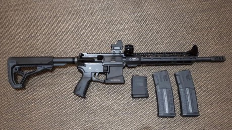 Rifle en perfecto estado muy poco uso (una competición), Muchos extras punto rojo miras abiertas laterales 00