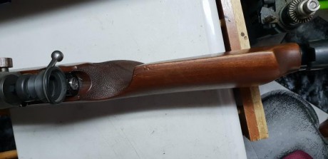 Vendo carabina cañon pesado 22lr schultz & larsen , disparador al pelo,  asi como tunel delantero 150