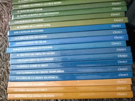 Vendo la coleccion de Osprey de la Edad Media. 35 volúmenes a estrenar con su precinto. Se encuentra en 02