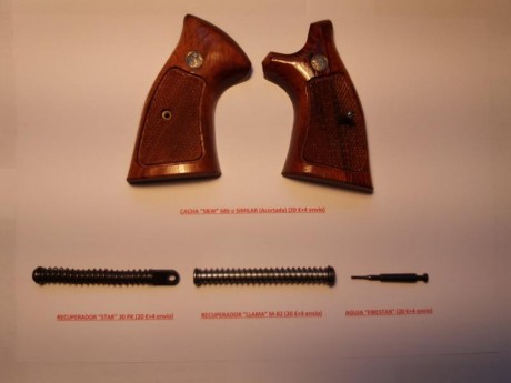 Venta:
* Cachas S&W (como nuevas, acortadas para manos pequeñas) Precio: 20 € + 4 envío.  VENDIDAS
 00