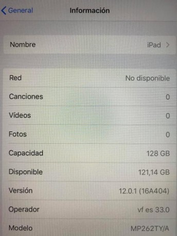Hola , 
Vendo mi Ipad color negro , con 4g , Wifi y 128gb de capacidad. Modelo 6 gen , compatible con 02