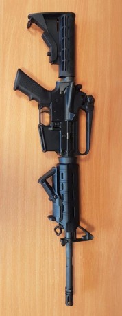 Un compañero pone en venta un fusil AR15 de la marca Olympic Arms calibre 222R con guardamanos Magpul 01