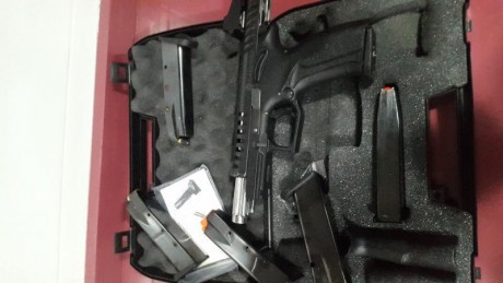 Oportunidad, en venta Grand Power X.Calibur (9mm) con 6 cargadores, dos de ellos nuevos y funda de extracción 02