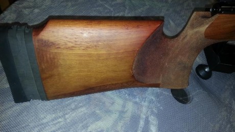Muy poco usada, en contadas ocasiones. culata de madera especial de tiro, con cañon de 65 cm de largo 02
