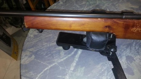 Muy poco usada, en contadas ocasiones. culata de madera especial de tiro, con cañon de 65 cm de largo 21