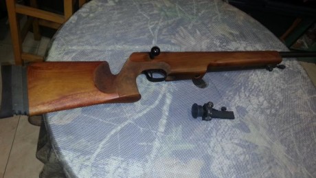 Muy poco usada, en contadas ocasiones. culata de madera especial de tiro, con cañon de 65 cm de largo 20